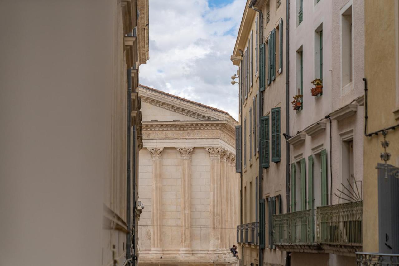 L'Elegance De La Pierre Au Pied De La Maison Carree - Une Nuit A Nîmes Exteriér fotografie